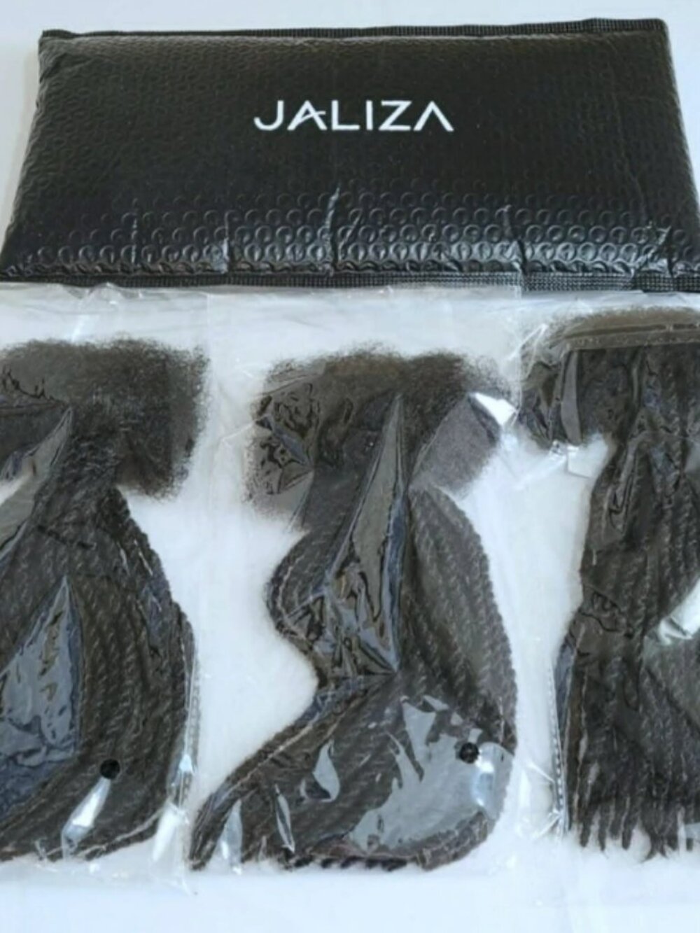 Jaliza 3 Bundles Human Hair Dreadlock Loc Extensions, 18" Thin